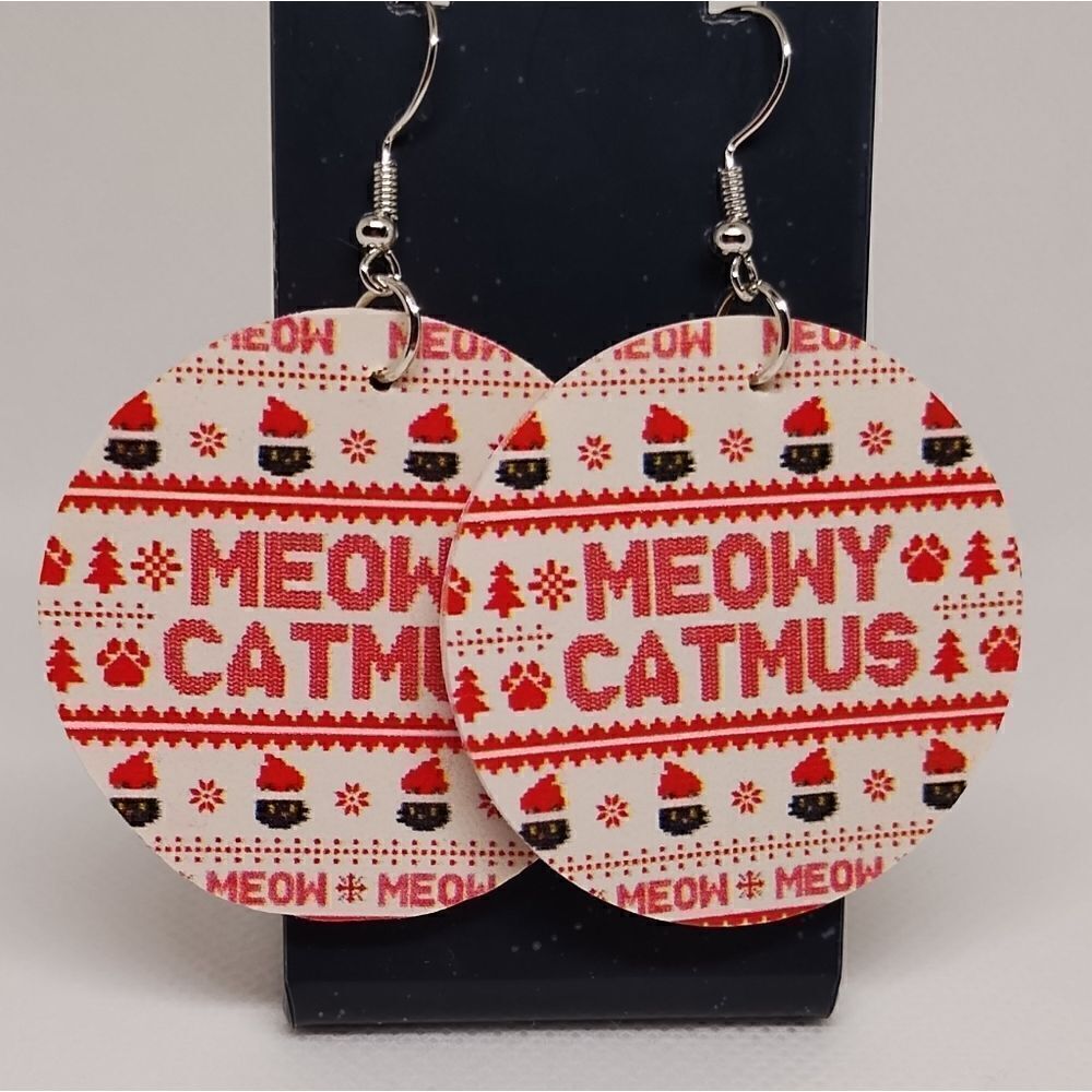Women's‎ earrings dangle cat jewelry teardrop New d88